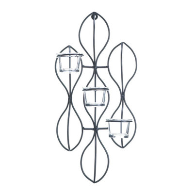 Propel Candle Wall Sconce | Modern Abstract Iron Plaque