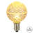 Vickerman G50 LED Warm White Faceted Replacement Bulb, E17/C9 Nickel Base .45 Watts, Dimmable, 10 Bulbs Per Pack