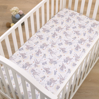 Nojo B Is For Bambi Infant Bedding - Piece Standard Crib Fitted Sheet