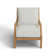 Chaise longue d'extérieur en teck Haley