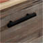 Bureau d'ordinateur, finition brune
