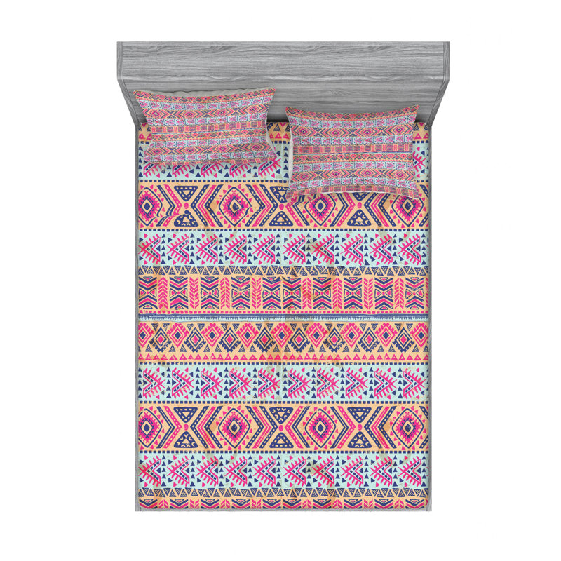 Microfiber Geometric Sheet Set