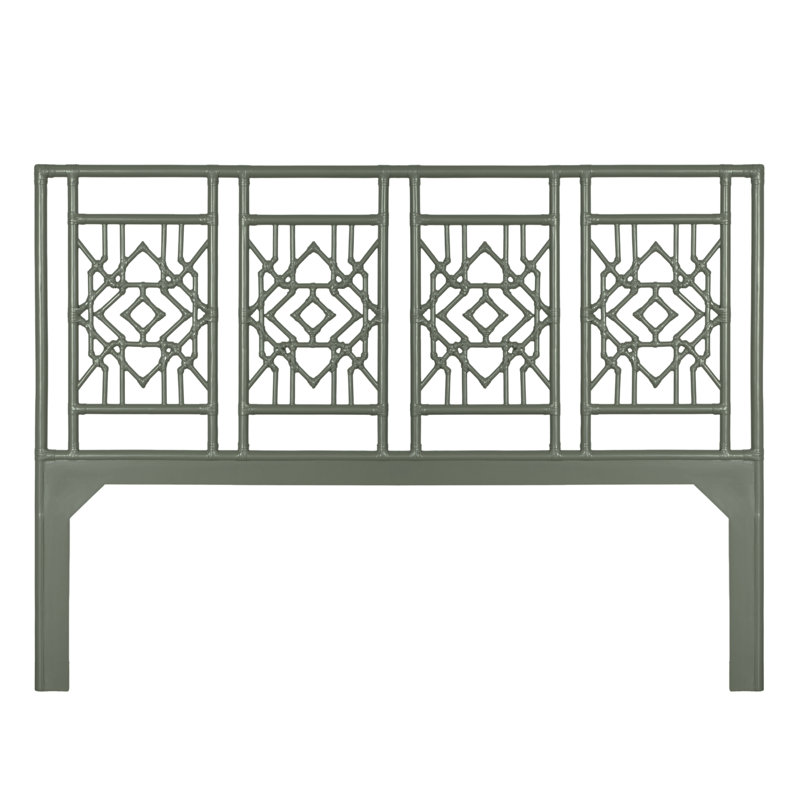 Tulum Open-Frame Headboard, King, Evergreen