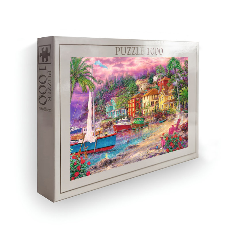 Casse-tête 1000 pièces, 26,8 po x 18,9 po | Conception 100% carton de haute qualité et éclatante | Parfait pour le plaisir en famille, le soulagement du stress et les jeux éducatifs | Cadeau pour adultes et enfants | Dimensions de la boîte: 13,2 po x 9,1 po x 2,0 po