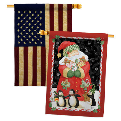Drapeau de maison à 2 côtés en polyester / mélange de polyester 40 x 28 po