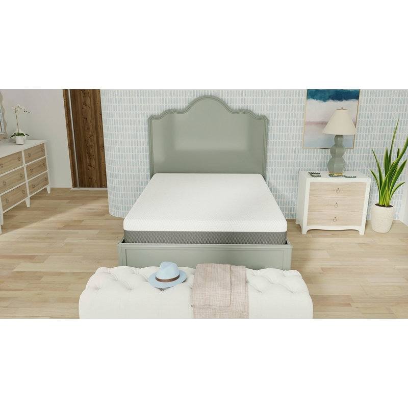 Matelas mi-ferme avec housse de refroidissement, Lit simple