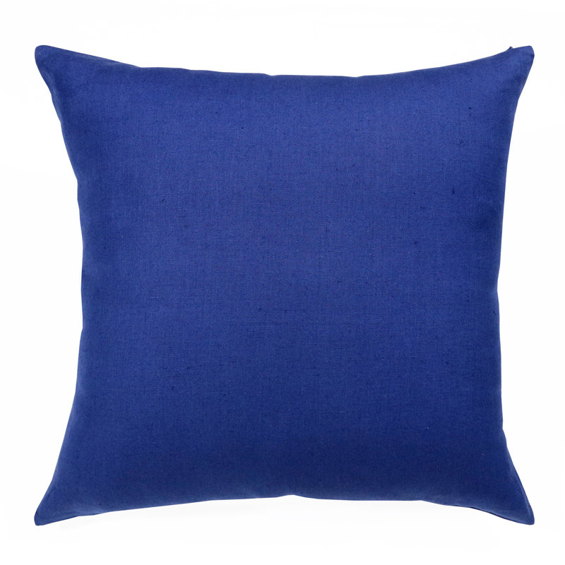 Housse de coussin en lin, Marine, Housse de coussin seulement - sans coussin