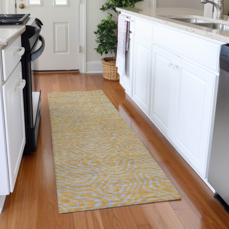 Tapis tourbillon AMF1031 lavable à la machine de qualité supérieure, Tapis de couloir 2 pi 3 po x 7 pi 6 po