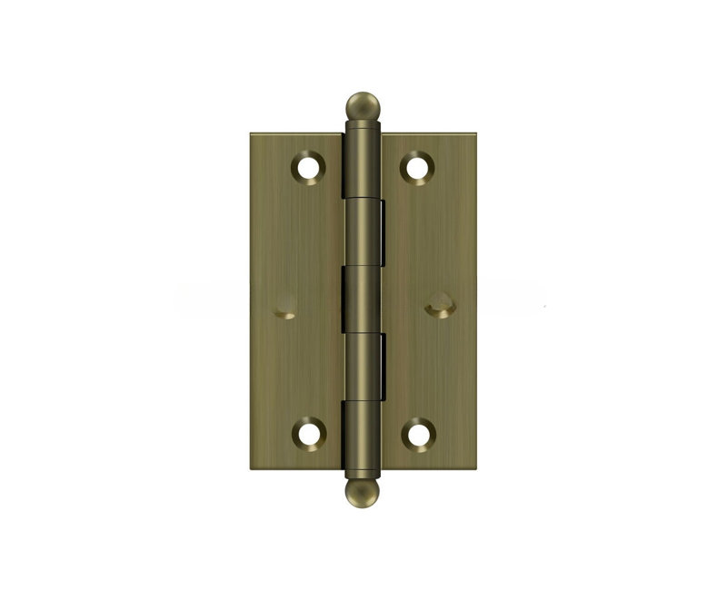 3'' x 2'' Butt Bearing Hinge, Antique Brass