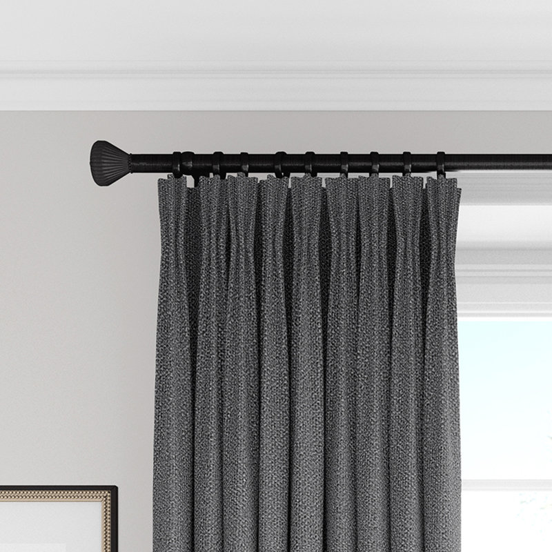 Rideau simple obscurcissant Jasper Drapery, Gris, l 40 po x L 84 po
