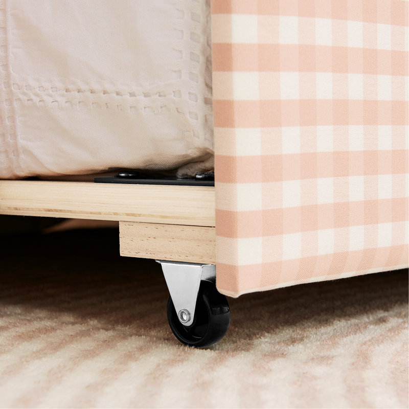 Lit de chambre à coucher élégant, canapé-lit rembourré avec port USB pour espaces de vie, Pink