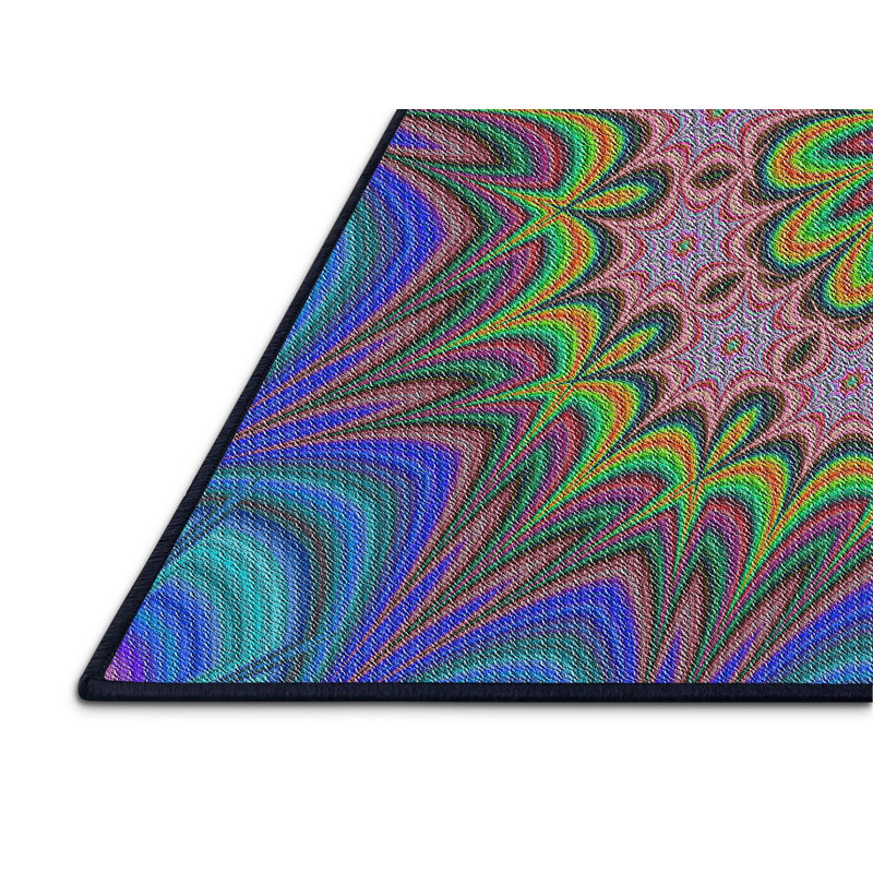 Geometric Indoor Rug, Rectangle 7' x 9'