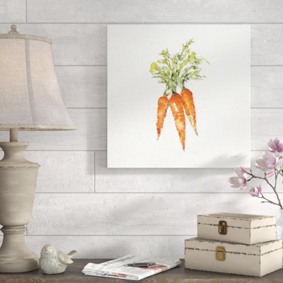 «Veggie Market V Carrots» par Anne Tavoletti - reproduction d'art sur toile