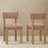 Mira Wood Dining Chair With Upholstered Backrest And Seat, Set Of 2-911712817