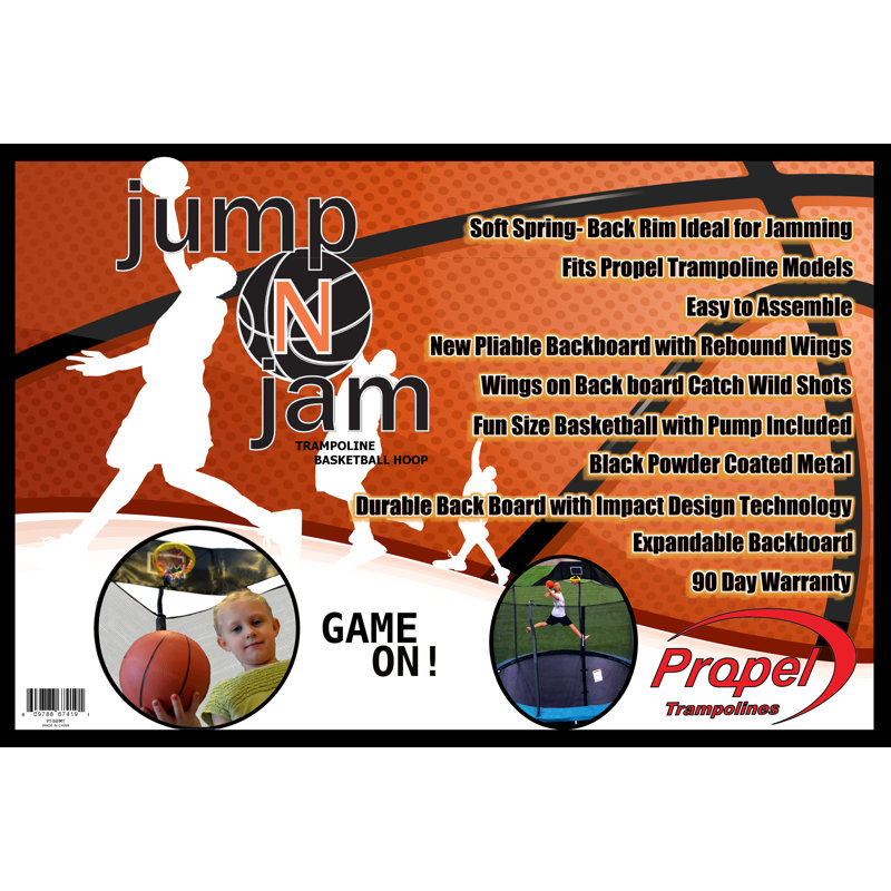 Propel Trampolines Mesh Material Outdoor Basketball Hoop System