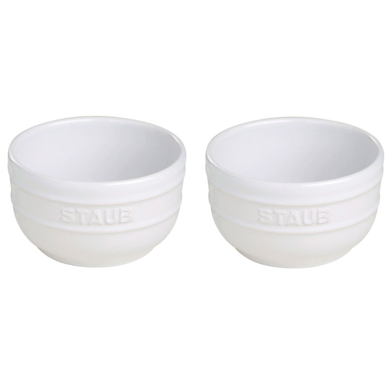 Ensemble de bols de préparation en céramique 2 pièces Staub, Blanc