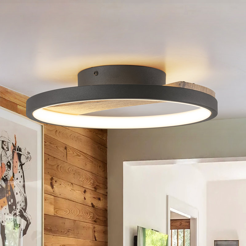 Plafonnier semi-encastré 1 lumière DEL