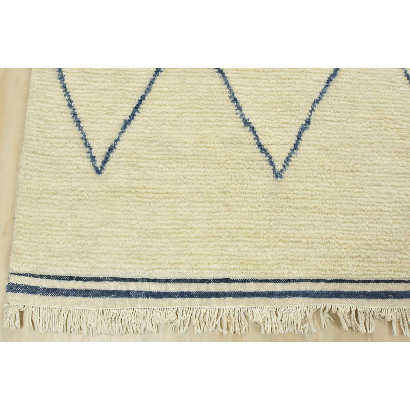 Hand Knotted Wool Moroccan Indoor Rug
