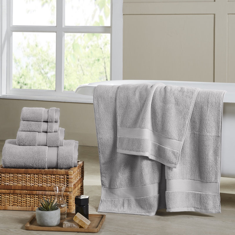 Modern Threads 650GSM Luxury 6-Piece Quick-Dry Towel Set  Plush & Ultra-Absorbent for Spa-Like Experience, Stone