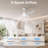 42" Modern Ceiling Fan with Light & Remote, High-Airflow Reversible DC Motor, 3-Color Memory LED, White Ceiling Fan for Farmhouse Transitional Bedroom Small Rooms Home Offices-1536373069-1536373068