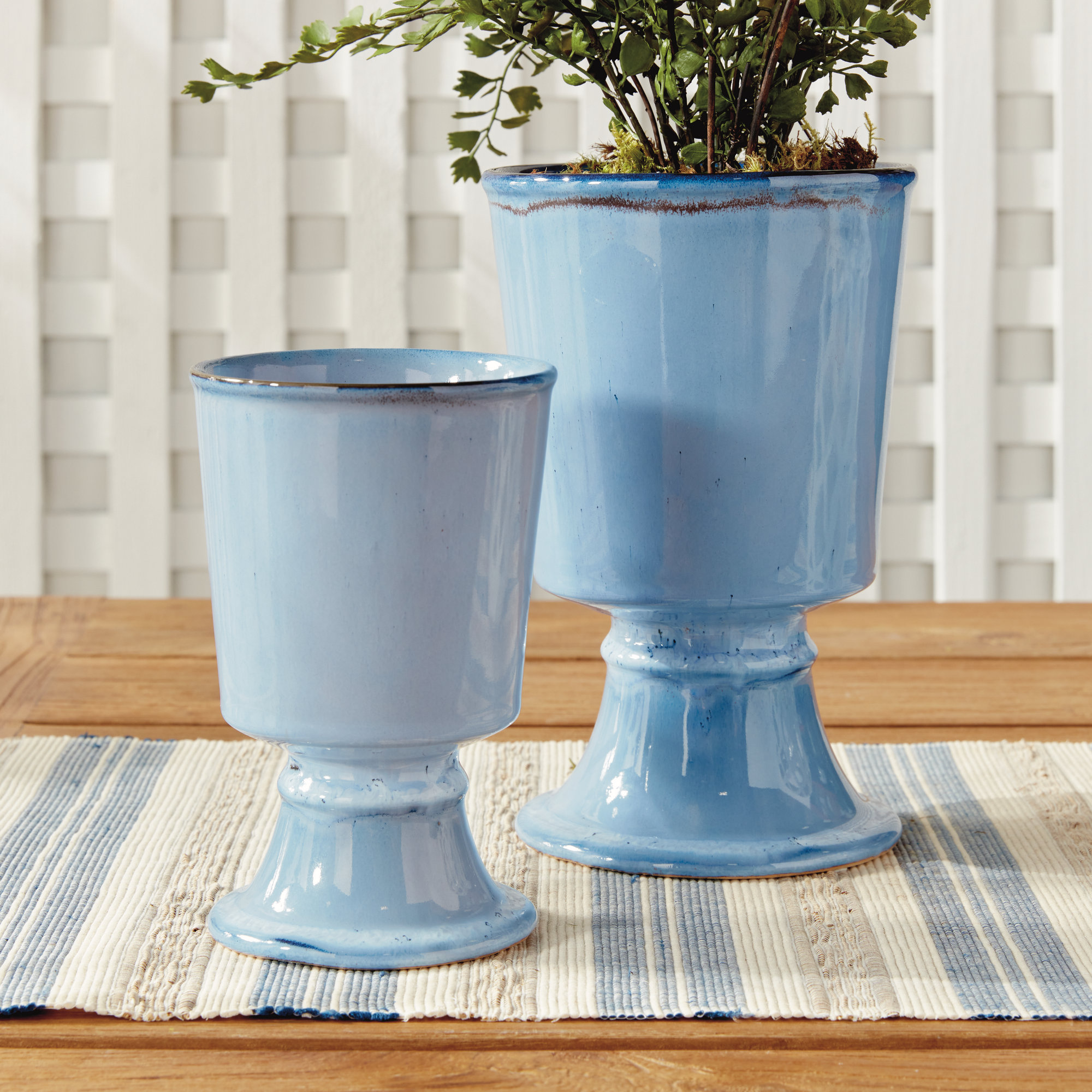 Manderly Cachepot, Blue