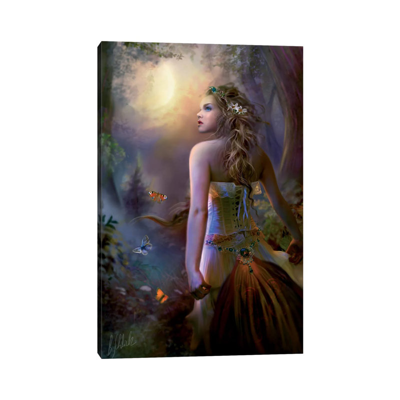 Moon Called by Bente Schlick - Wrapped Canvas Print, 20.32 cm H x 30.48 cm W
