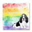 « arc-en-ciel basset hound », art sur toile-23105930