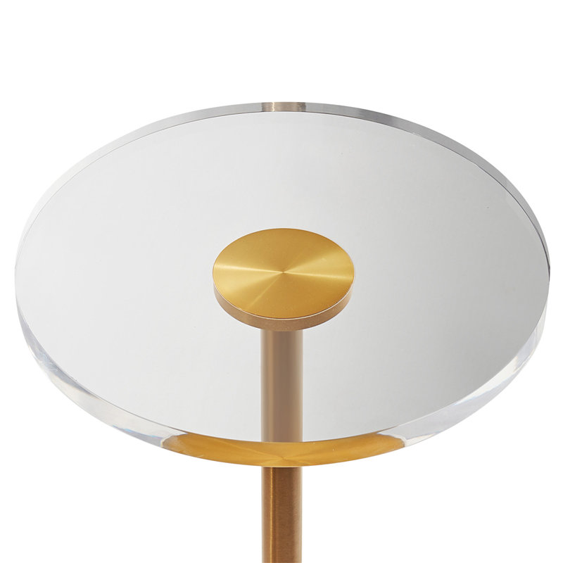 Table de bout en acrylique transparent