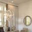4 - Light Wood Dimmable Globe Chandelier