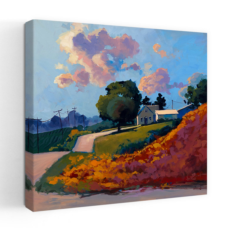 «The Good Things», art contemporain abstrait, paysage, H 18 po x l 18 po