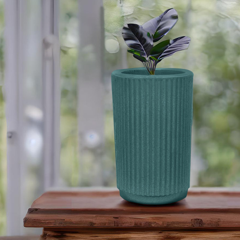 Pot à fleurs écologique 13,8 pouces Cohby ECOBO, quatre saisons intérieur / extérieur Garoa, Turquoise