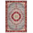 Marisol Burgundy Beige Gray Oriental Machine Printed Cotton Polyester Area Rug-1590592891