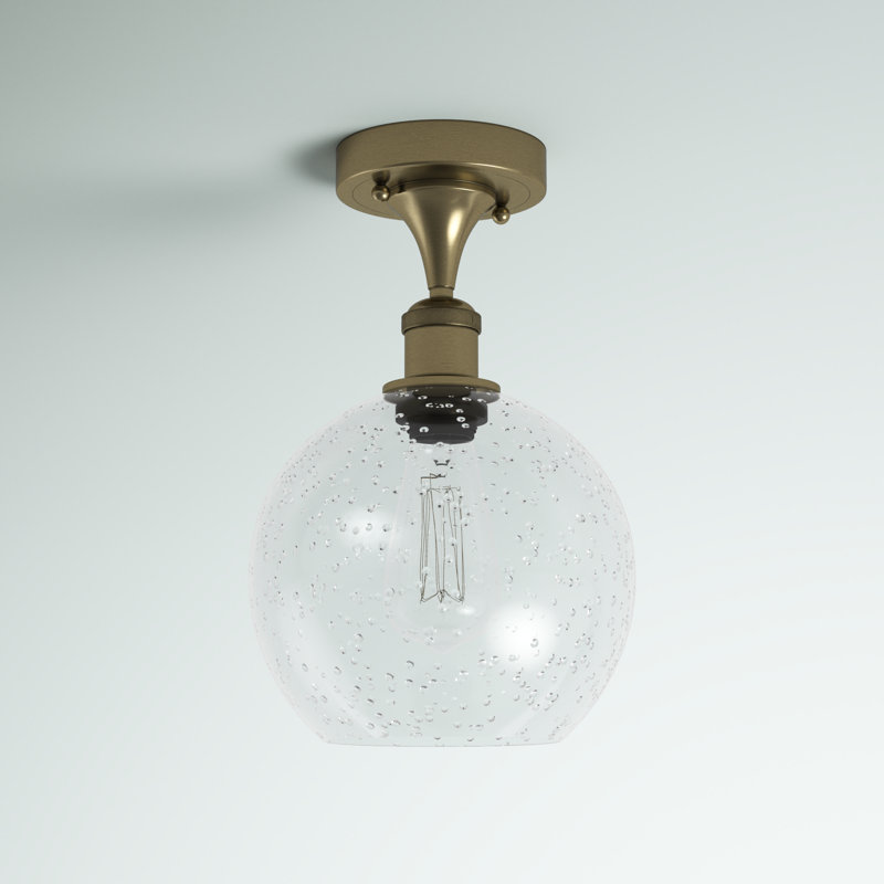Plafonnier semi-encastré 1 lumière 8 po Baptista