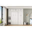 Lit simple avec placards et casiers - Option de chambre peu encombrante avec tiroir blanc