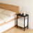 Industrial Tall Side Table With Adjustable Mesh Shelves, Multi-Functional End Table For Living Room, Bedroom, Office, And Entryway-1323234292-1323234248