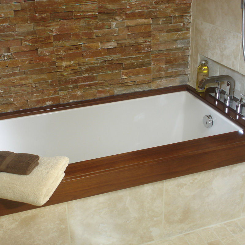 Baignoire tourbillon 60 "MTI Solutions 6, Blanc, Encastré