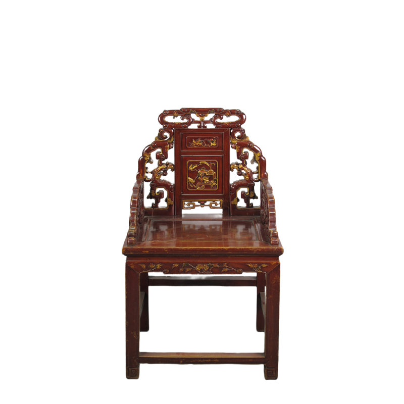 Asian Classic Solid Wood Arm Chair