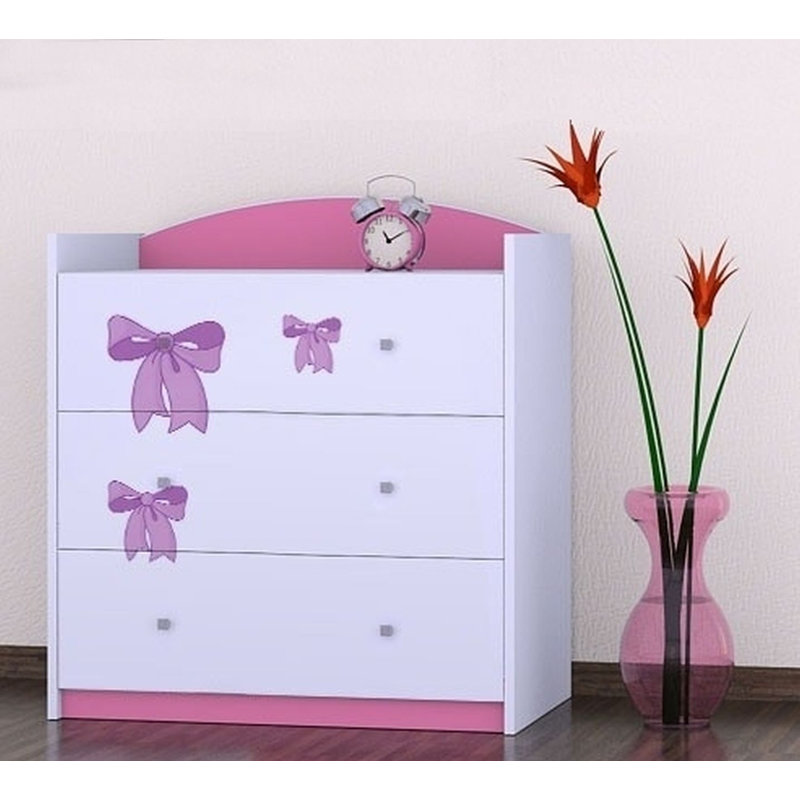 3 Drawer Chest, Pink