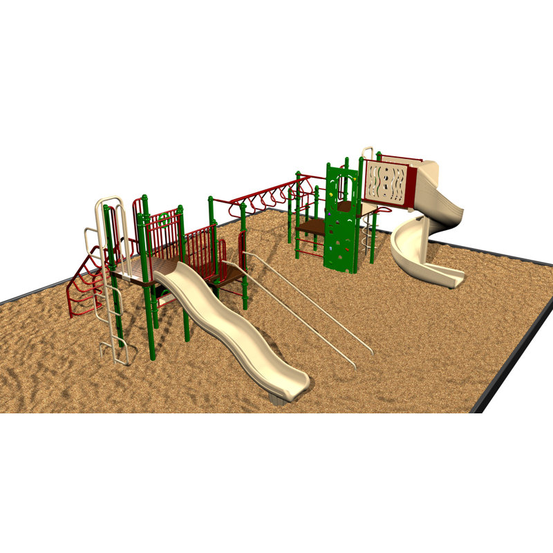 Système de jeu 5 à 12 ans, Vert, brun clair et brun