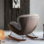Chaise berçante en bois massif