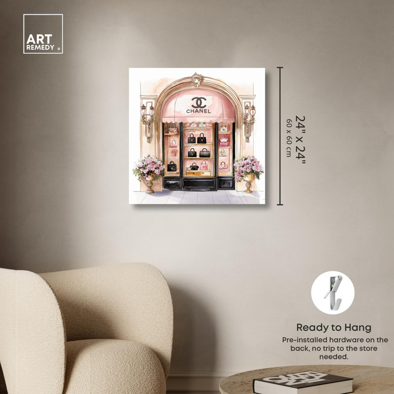 Art floral glamour par Art Remedy, Toile tendue, H 24 po x l 24 po
