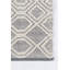 Tapis gris tissé à la main à motif géométrique Inika-748753065