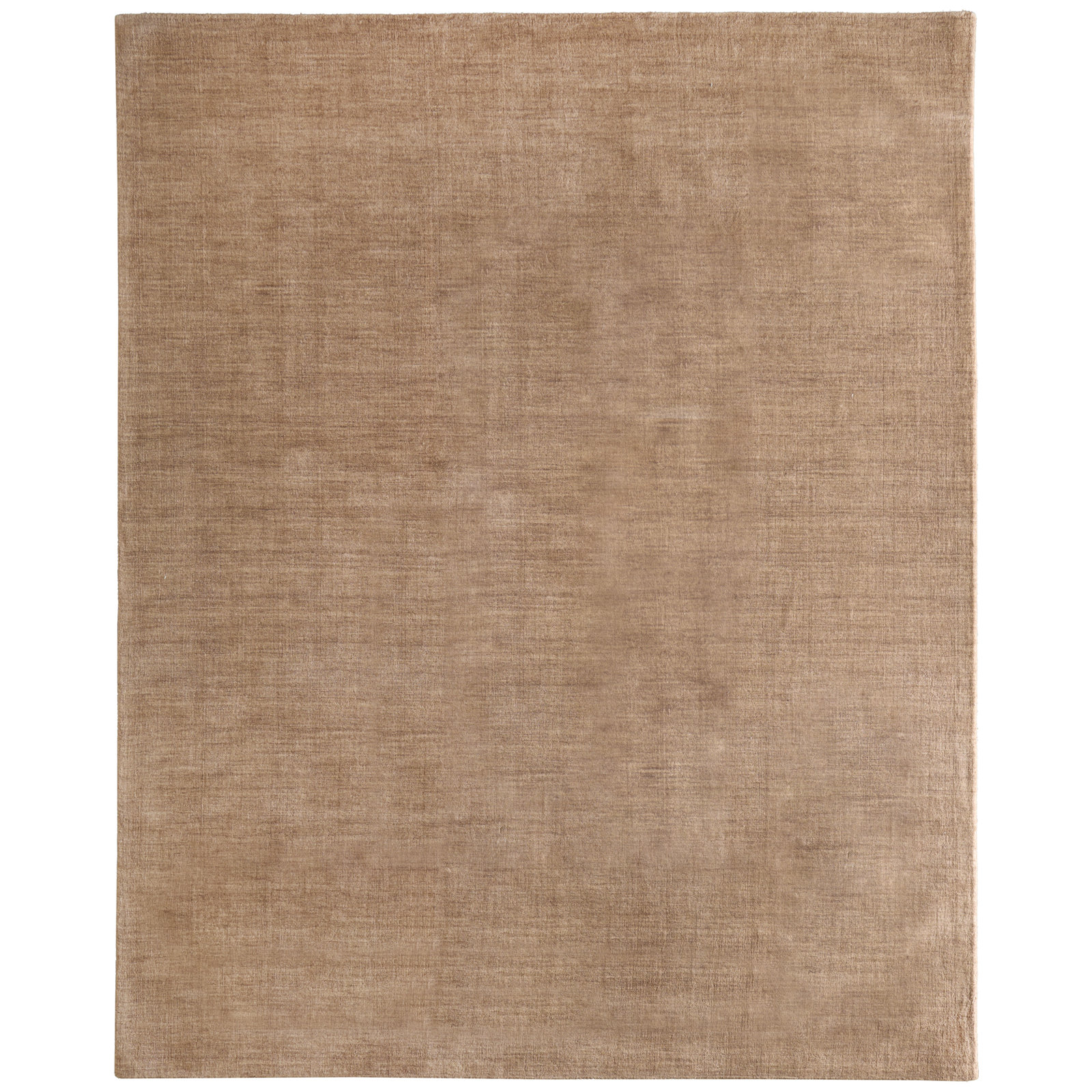 Kaden Hand-Woven Wool Shag Rug, Brown, Rectangle 2' x 3'