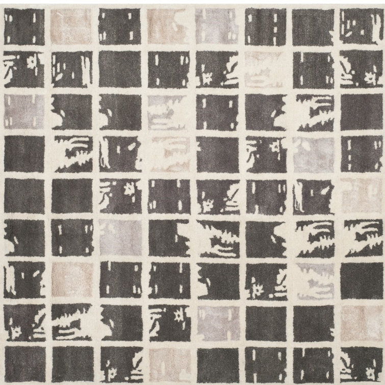 Jefferson Hand Tufted Wool Geometric Rug
