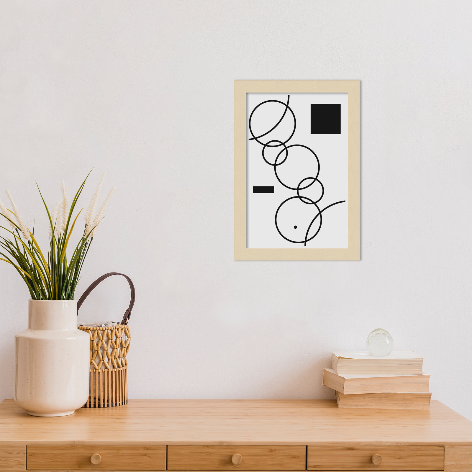 Minimal Shapes No 1 by Jay Stanley, Brown, 13" H x 9" W x 1" D
