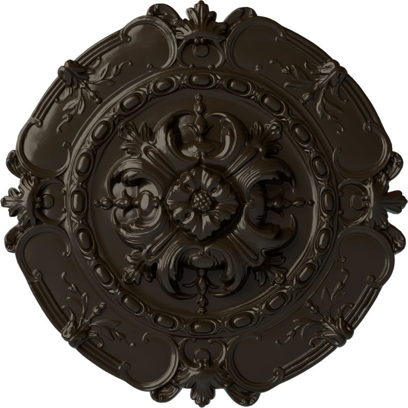 Médaillon de plafond Endurathane Southampton, DO 16 1/2 po x P 2 3/8 po, Pierre de foyer