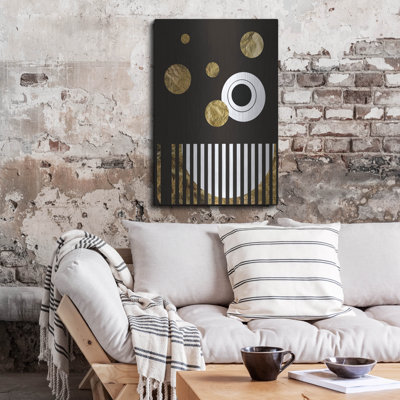 «Spacey I» par Regina Moore, art mural en métal, 12 po x 16 po