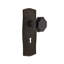 Prairie Plate with Decorative Keyhole and Waldorf Black Door Knob-1263442928