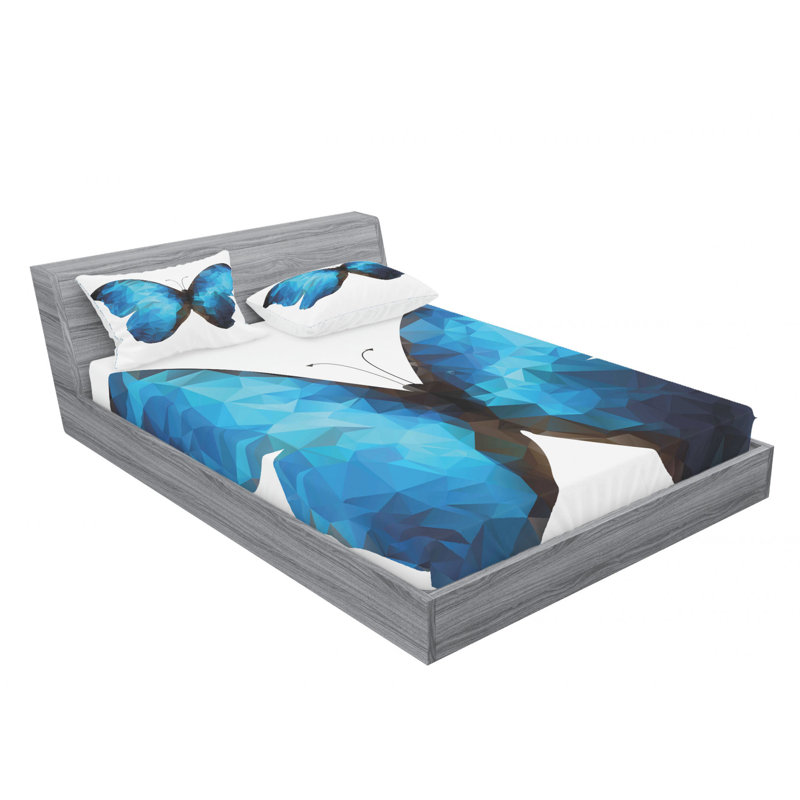 Microfiber Sheet Set, Queen Sheet Set with Fitted Sheet
