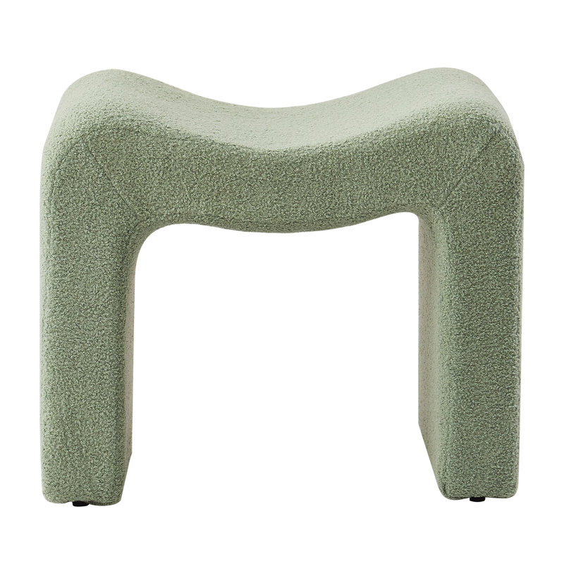 Catargiu 2 - Piece Teddy Upholstered Ottoman, Green